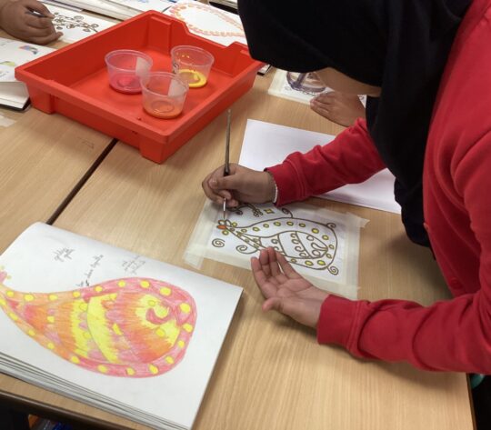 Art silk painting Paisley (55)