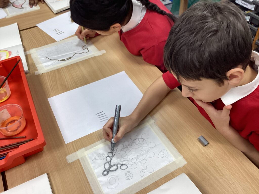 Art silk painting Paisley (81)